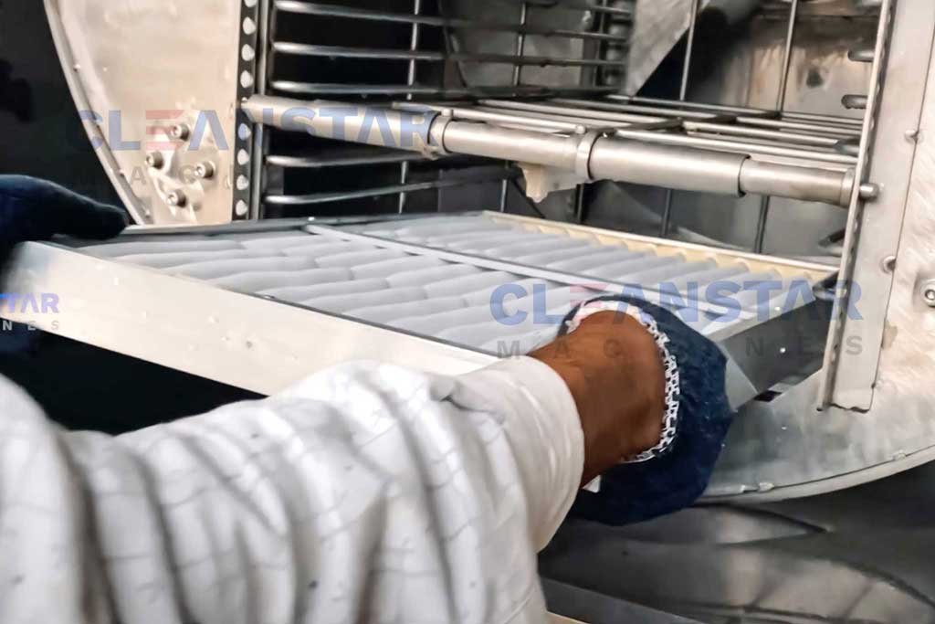 cleaning process of ahu filter