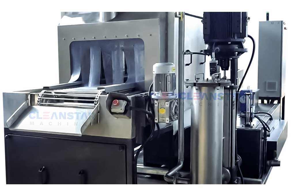 Industrial bin cleaning equipment designed for continuous operations