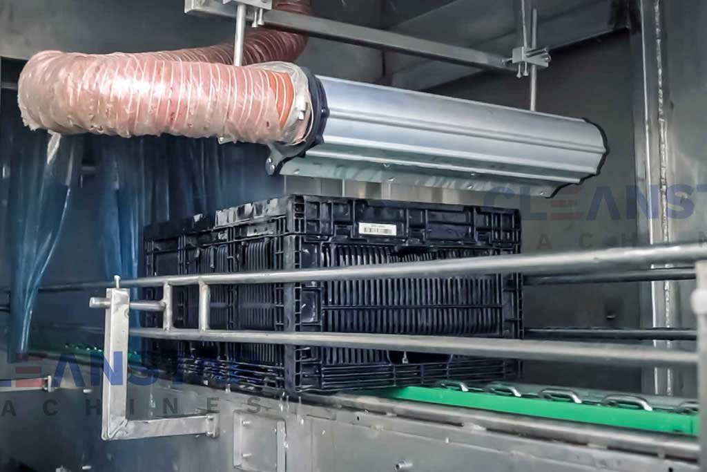 automatic bin cleaning machine