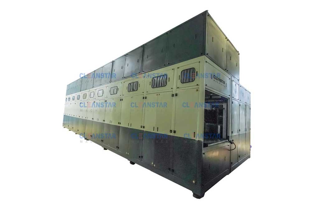Advanced ultrasonic cleaning systems for industrial parts and components.