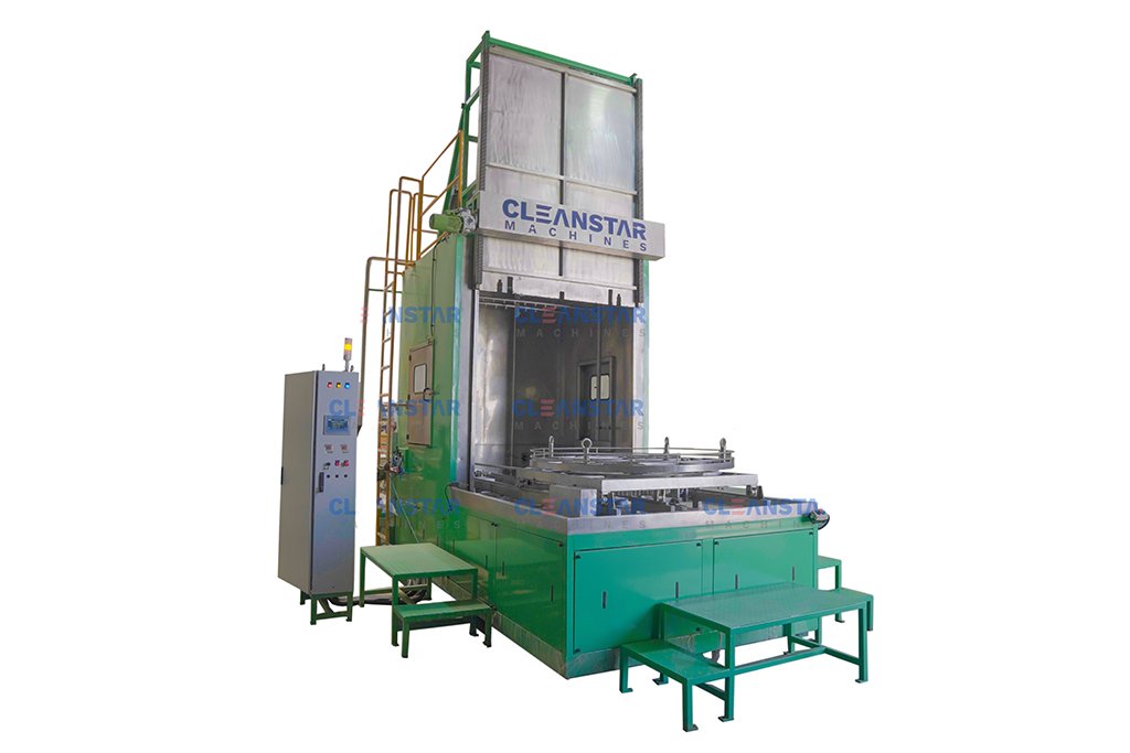 back view of single component cleaning machine