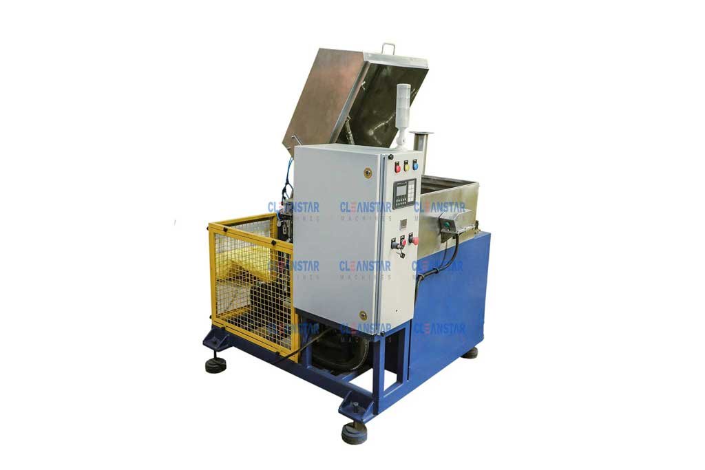 side view of small component cleaning machine