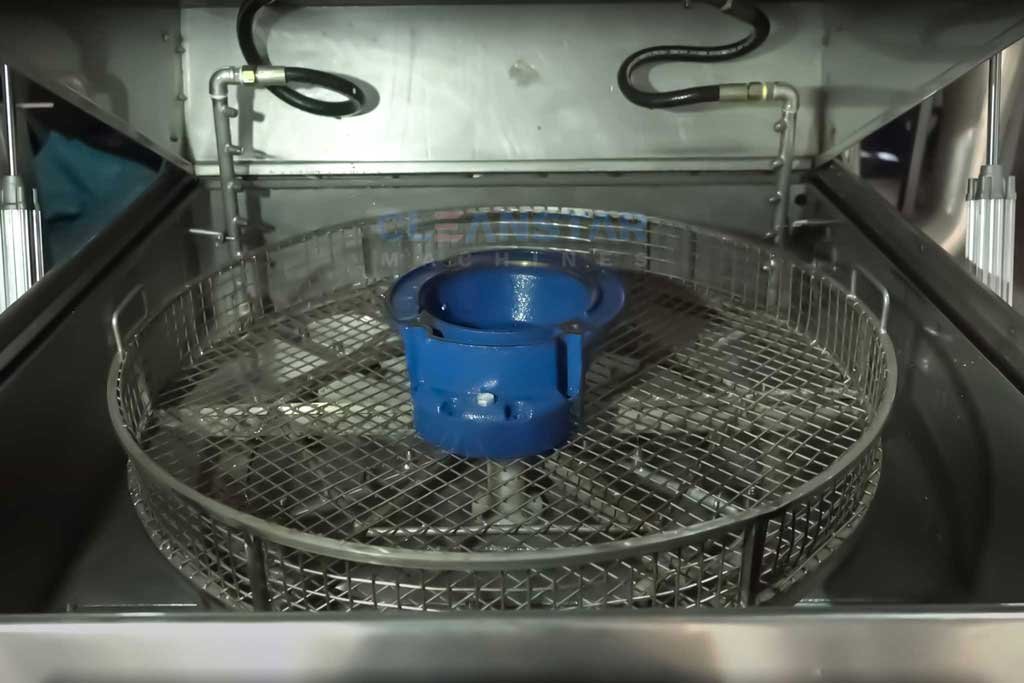 High-performance top load parts washer with automated cleaning cycles.